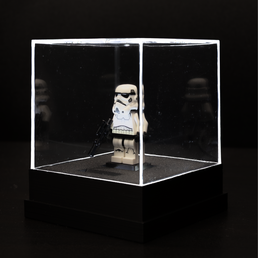 Single Figure LED Light Up Minifigure Display